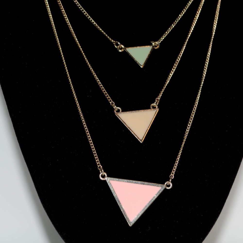 Geometric Layered Necklace
